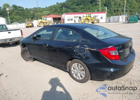 2012 Honda Civic Lx из США, поврежденный, VIN 2HGFB2F50CH516122